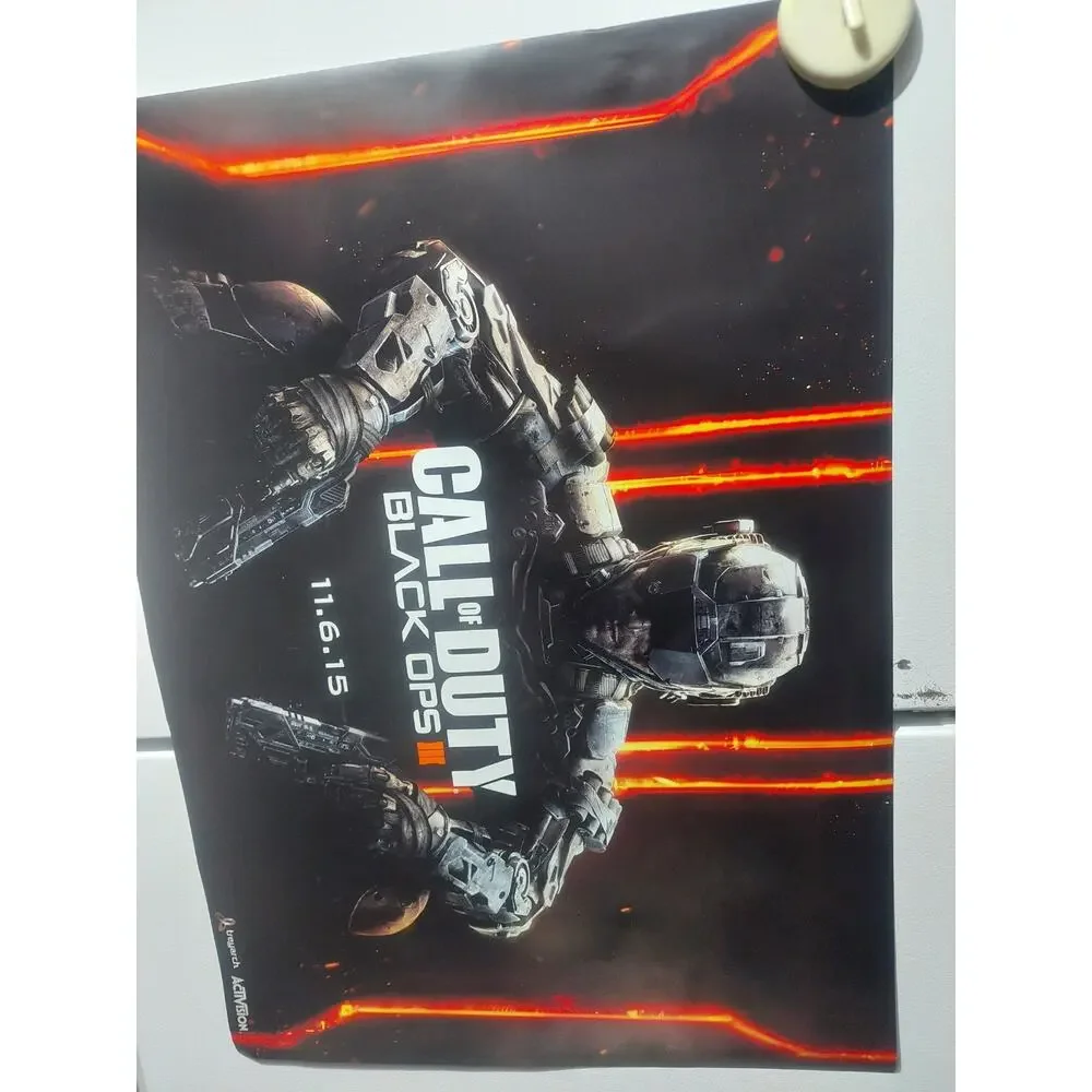 Call Of Duty Black Ops III 3 Only The Cursed Survive Zombies Double-Sided Poster